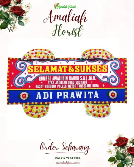 Papan Bunga Ucapan Selamat Pengaradan