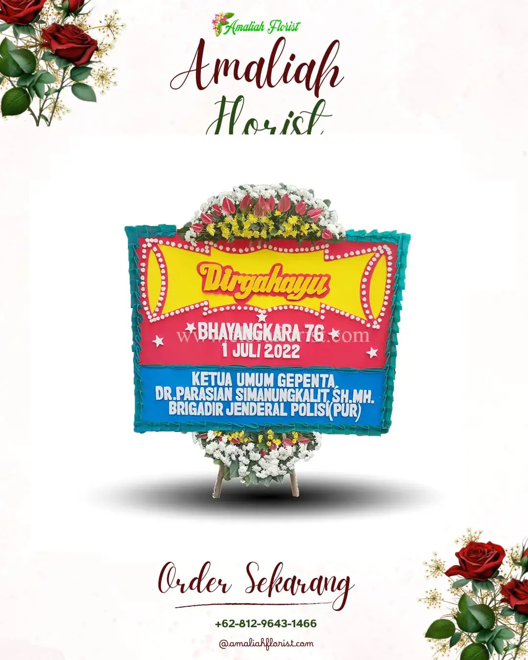 Papan Bunga HUT Ulang Tahun Pengaradan